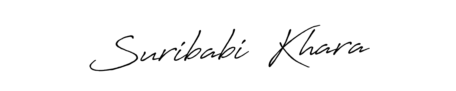 Make a beautiful signature design for name Suribabi  Khara. Use this online signature maker to create a handwritten signature for free. Suribabi  Khara signature style 7 images and pictures png