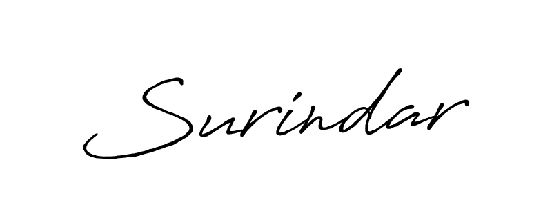 if you are searching for the best signature style for your name Surindar. so please give up your signature search. here we have designed multiple signature styles  using Antro_Vectra_Bolder. Surindar signature style 7 images and pictures png