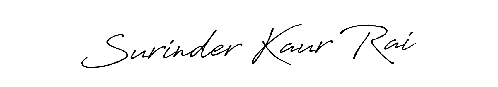 You should practise on your own different ways (Antro_Vectra_Bolder) to write your name (Surinder Kaur Rai) in signature. don't let someone else do it for you. Surinder Kaur Rai signature style 7 images and pictures png