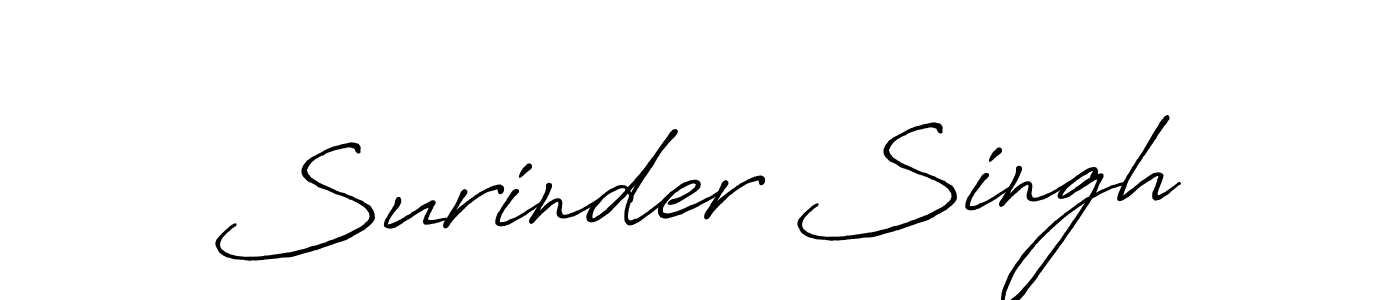 This is the best signature style for the Surinder Singh name. Also you like these signature font (Antro_Vectra_Bolder). Mix name signature. Surinder Singh signature style 7 images and pictures png