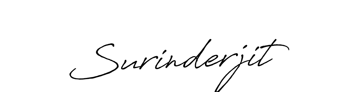 Use a signature maker to create a handwritten signature online. With this signature software, you can design (Antro_Vectra_Bolder) your own signature for name Surinderjit. Surinderjit signature style 7 images and pictures png