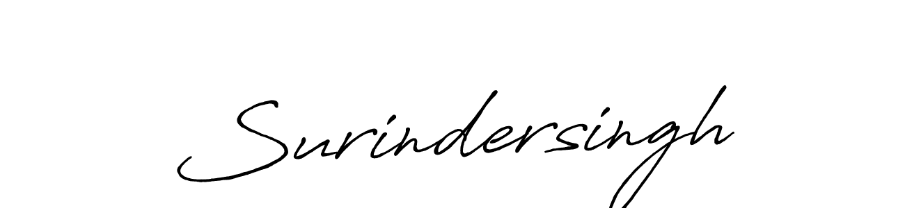 Surindersingh stylish signature style. Best Handwritten Sign (Antro_Vectra_Bolder) for my name. Handwritten Signature Collection Ideas for my name Surindersingh. Surindersingh signature style 7 images and pictures png