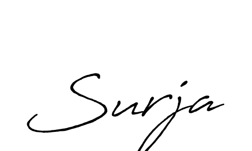 Similarly Antro_Vectra_Bolder is the best handwritten signature design. Signature creator online .You can use it as an online autograph creator for name Surja. Surja signature style 7 images and pictures png