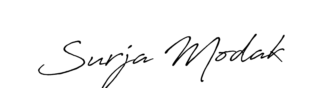 How to make Surja Modak signature? Antro_Vectra_Bolder is a professional autograph style. Create handwritten signature for Surja Modak name. Surja Modak signature style 7 images and pictures png