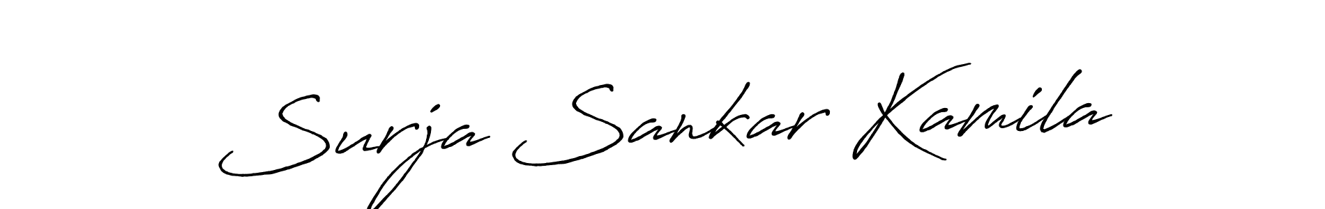 It looks lik you need a new signature style for name Surja Sankar Kamila. Design unique handwritten (Antro_Vectra_Bolder) signature with our free signature maker in just a few clicks. Surja Sankar Kamila signature style 7 images and pictures png
