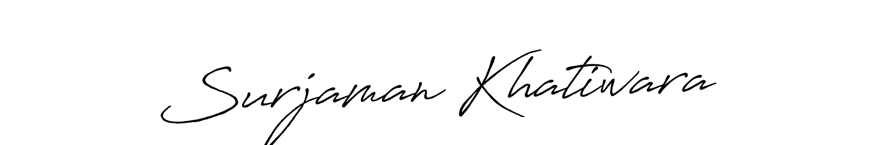 Make a beautiful signature design for name Surjaman Khatiwara. Use this online signature maker to create a handwritten signature for free. Surjaman Khatiwara signature style 7 images and pictures png