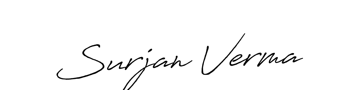 Make a beautiful signature design for name Surjan Verma. Use this online signature maker to create a handwritten signature for free. Surjan Verma signature style 7 images and pictures png