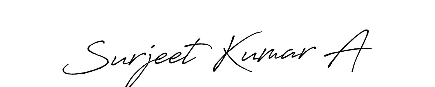 Make a beautiful signature design for name Surjeet Kumar A. Use this online signature maker to create a handwritten signature for free. Surjeet Kumar A signature style 7 images and pictures png