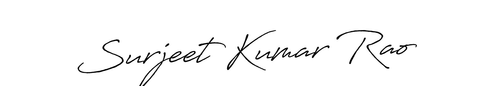 How to make Surjeet Kumar Rao name signature. Use Antro_Vectra_Bolder style for creating short signs online. This is the latest handwritten sign. Surjeet Kumar Rao signature style 7 images and pictures png