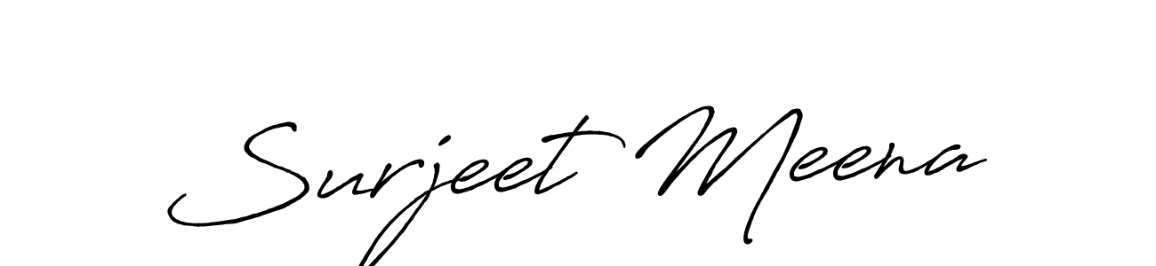 Also we have Surjeet Meena name is the best signature style. Create professional handwritten signature collection using Antro_Vectra_Bolder autograph style. Surjeet Meena signature style 7 images and pictures png