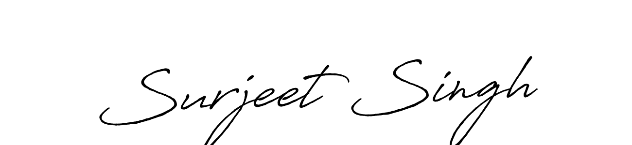 Surjeet Singh stylish signature style. Best Handwritten Sign (Antro_Vectra_Bolder) for my name. Handwritten Signature Collection Ideas for my name Surjeet Singh. Surjeet Singh signature style 7 images and pictures png