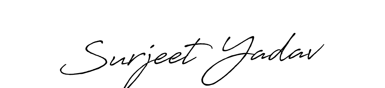 Surjeet Yadav stylish signature style. Best Handwritten Sign (Antro_Vectra_Bolder) for my name. Handwritten Signature Collection Ideas for my name Surjeet Yadav. Surjeet Yadav signature style 7 images and pictures png