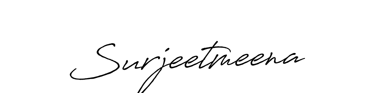 Surjeetmeena stylish signature style. Best Handwritten Sign (Antro_Vectra_Bolder) for my name. Handwritten Signature Collection Ideas for my name Surjeetmeena. Surjeetmeena signature style 7 images and pictures png