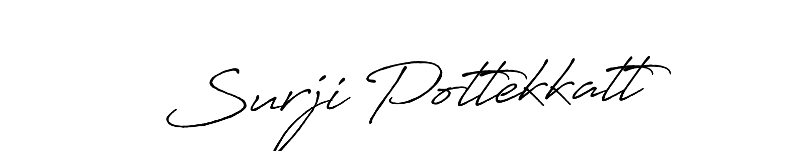The best way (Antro_Vectra_Bolder) to make a short signature is to pick only two or three words in your name. The name Surji Pottekkatt include a total of six letters. For converting this name. Surji Pottekkatt signature style 7 images and pictures png