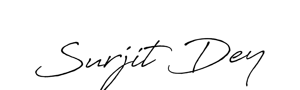 It looks lik you need a new signature style for name Surjit Dey. Design unique handwritten (Antro_Vectra_Bolder) signature with our free signature maker in just a few clicks. Surjit Dey signature style 7 images and pictures png