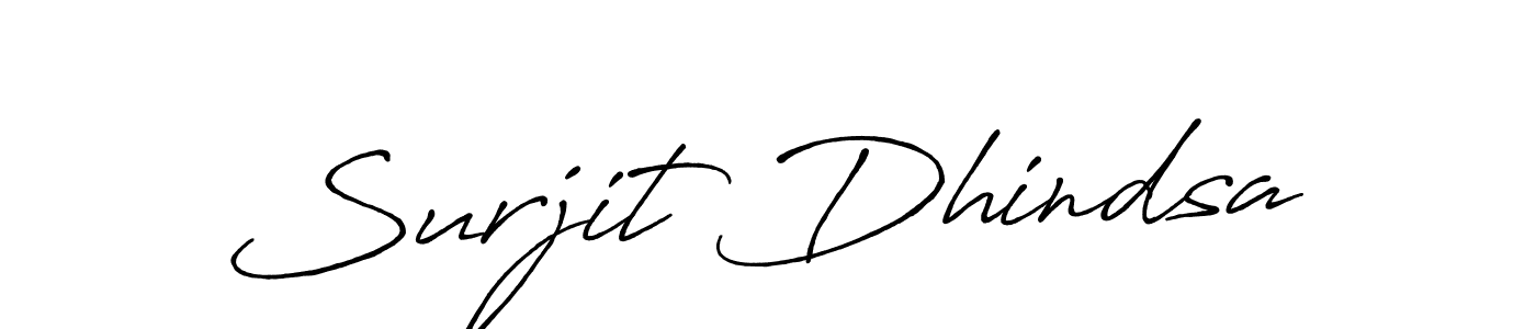 Design your own signature with our free online signature maker. With this signature software, you can create a handwritten (Antro_Vectra_Bolder) signature for name Surjit Dhindsa. Surjit Dhindsa signature style 7 images and pictures png