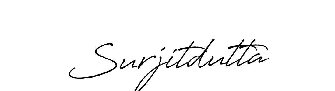 Design your own signature with our free online signature maker. With this signature software, you can create a handwritten (Antro_Vectra_Bolder) signature for name Surjitdutta. Surjitdutta signature style 7 images and pictures png