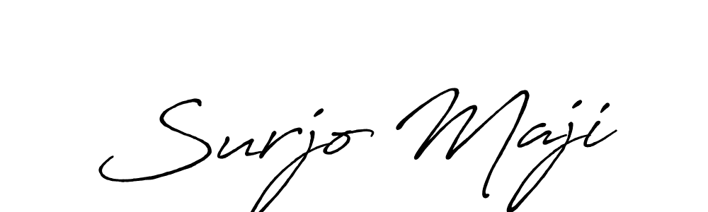 How to make Surjo Maji signature? Antro_Vectra_Bolder is a professional autograph style. Create handwritten signature for Surjo Maji name. Surjo Maji signature style 7 images and pictures png
