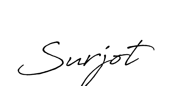 Design your own signature with our free online signature maker. With this signature software, you can create a handwritten (Antro_Vectra_Bolder) signature for name Surjot. Surjot signature style 7 images and pictures png