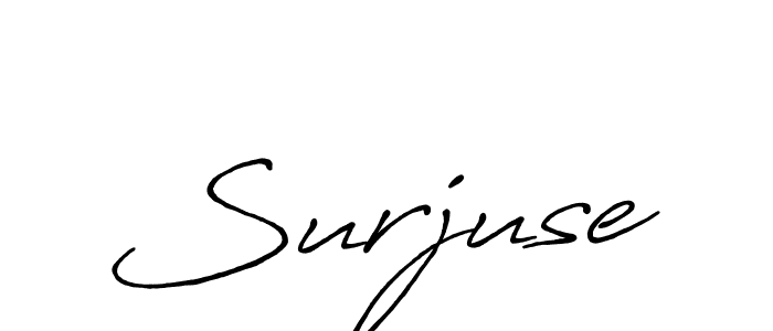 Use a signature maker to create a handwritten signature online. With this signature software, you can design (Antro_Vectra_Bolder) your own signature for name Surjuse. Surjuse signature style 7 images and pictures png