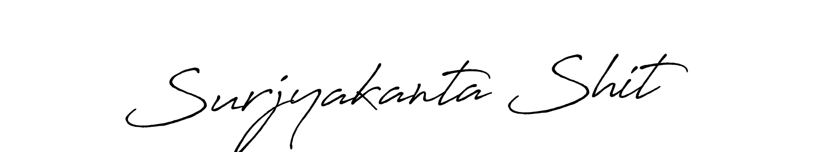 Design your own signature with our free online signature maker. With this signature software, you can create a handwritten (Antro_Vectra_Bolder) signature for name Surjyakanta Shit. Surjyakanta Shit signature style 7 images and pictures png