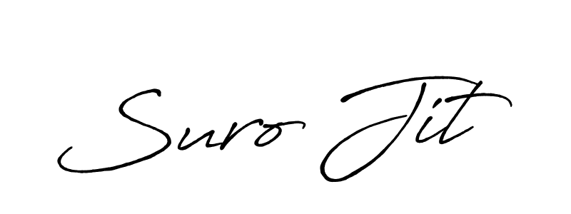 Design your own signature with our free online signature maker. With this signature software, you can create a handwritten (Antro_Vectra_Bolder) signature for name Suro Jit. Suro Jit signature style 7 images and pictures png