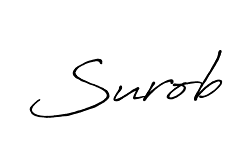 You should practise on your own different ways (Antro_Vectra_Bolder) to write your name (Surob) in signature. don't let someone else do it for you. Surob signature style 7 images and pictures png