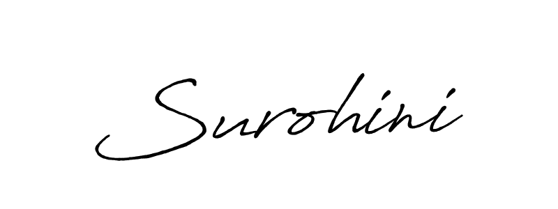 Once you've used our free online signature maker to create your best signature Antro_Vectra_Bolder style, it's time to enjoy all of the benefits that Surohini name signing documents. Surohini signature style 7 images and pictures png