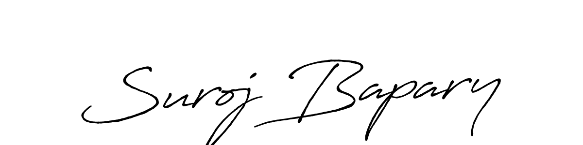 Design your own signature with our free online signature maker. With this signature software, you can create a handwritten (Antro_Vectra_Bolder) signature for name Suroj Bapary. Suroj Bapary signature style 7 images and pictures png