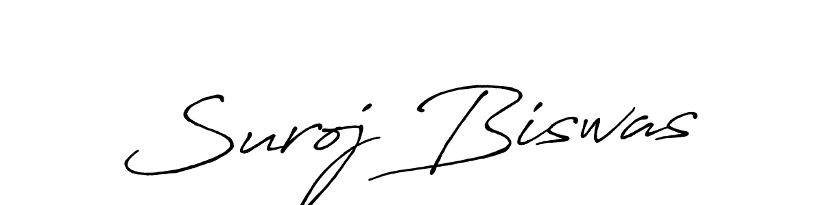How to make Suroj Biswas signature? Antro_Vectra_Bolder is a professional autograph style. Create handwritten signature for Suroj Biswas name. Suroj Biswas signature style 7 images and pictures png