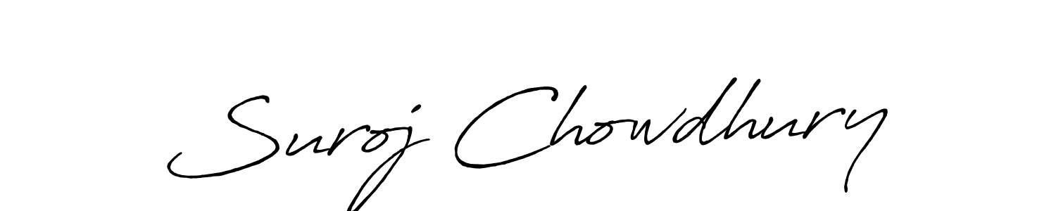 Use a signature maker to create a handwritten signature online. With this signature software, you can design (Antro_Vectra_Bolder) your own signature for name Suroj Chowdhury. Suroj Chowdhury signature style 7 images and pictures png