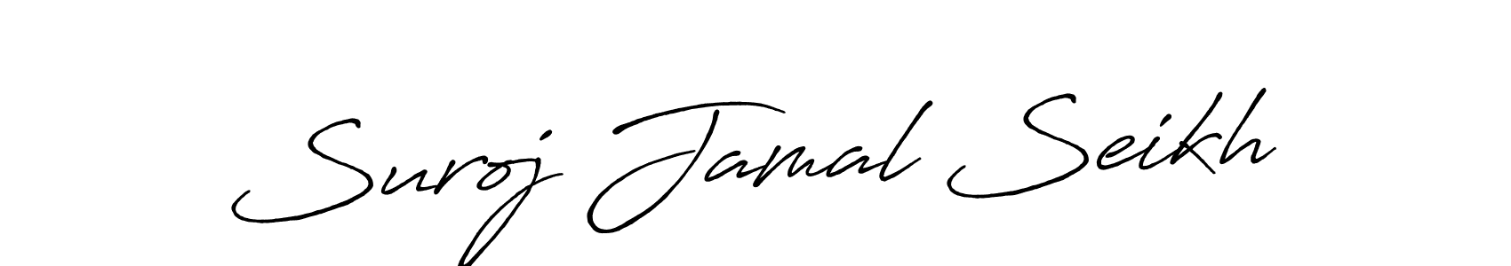 Suroj Jamal Seikh stylish signature style. Best Handwritten Sign (Antro_Vectra_Bolder) for my name. Handwritten Signature Collection Ideas for my name Suroj Jamal Seikh. Suroj Jamal Seikh signature style 7 images and pictures png