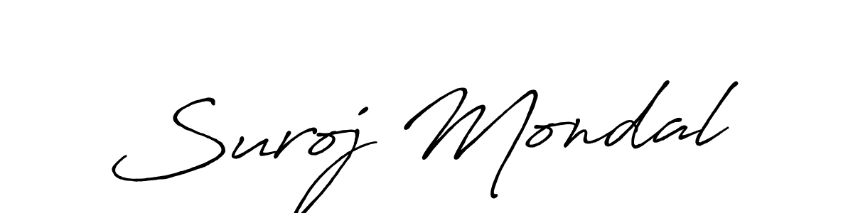 Also we have Suroj Mondal name is the best signature style. Create professional handwritten signature collection using Antro_Vectra_Bolder autograph style. Suroj Mondal signature style 7 images and pictures png