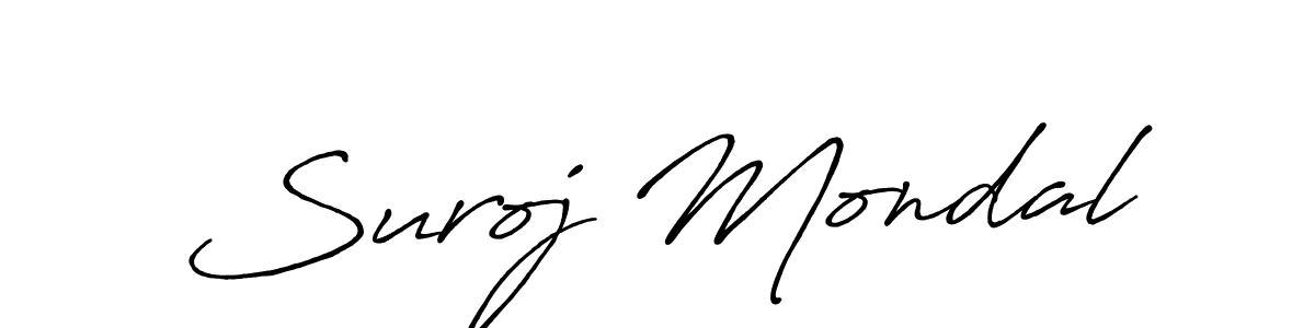 Also we have Suroj Mondal name is the best signature style. Create professional handwritten signature collection using Antro_Vectra_Bolder autograph style. Suroj Mondal signature style 7 images and pictures png