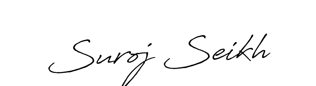 Antro_Vectra_Bolder is a professional signature style that is perfect for those who want to add a touch of class to their signature. It is also a great choice for those who want to make their signature more unique. Get Suroj Seikh name to fancy signature for free. Suroj Seikh signature style 7 images and pictures png