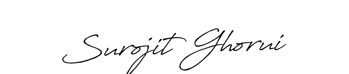 Use a signature maker to create a handwritten signature online. With this signature software, you can design (Antro_Vectra_Bolder) your own signature for name Surojit Ghorui. Surojit Ghorui signature style 7 images and pictures png