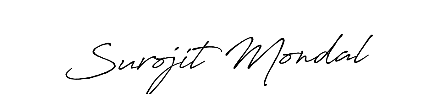 It looks lik you need a new signature style for name Surojit Mondal. Design unique handwritten (Antro_Vectra_Bolder) signature with our free signature maker in just a few clicks. Surojit Mondal signature style 7 images and pictures png