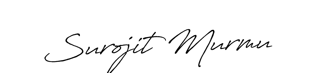 Create a beautiful signature design for name Surojit Murmu. With this signature (Antro_Vectra_Bolder) fonts, you can make a handwritten signature for free. Surojit Murmu signature style 7 images and pictures png