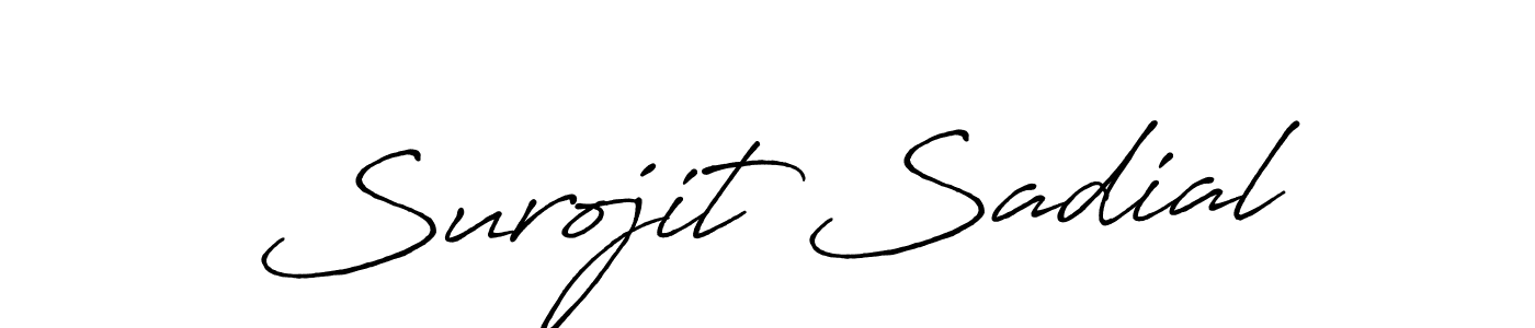 Make a beautiful signature design for name Surojit Sadial. Use this online signature maker to create a handwritten signature for free. Surojit Sadial signature style 7 images and pictures png