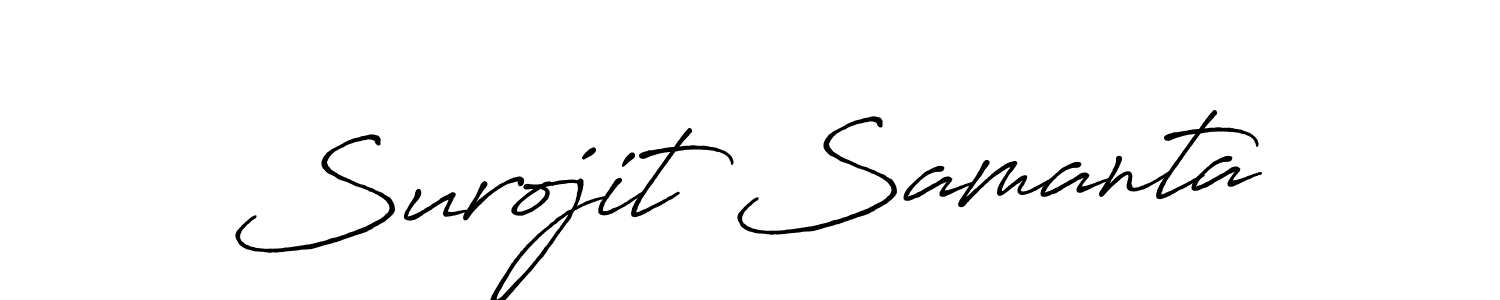 How to make Surojit Samanta signature? Antro_Vectra_Bolder is a professional autograph style. Create handwritten signature for Surojit Samanta name. Surojit Samanta signature style 7 images and pictures png