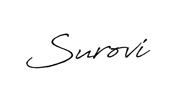 The best way (Antro_Vectra_Bolder) to make a short signature is to pick only two or three words in your name. The name Surovi include a total of six letters. For converting this name. Surovi signature style 7 images and pictures png