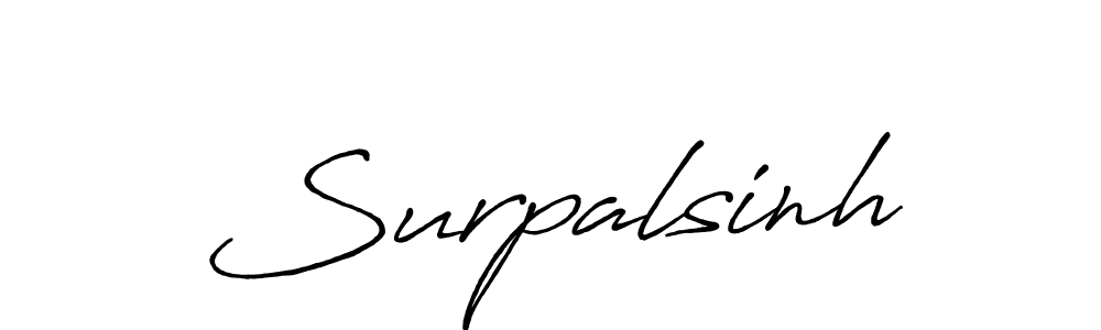 if you are searching for the best signature style for your name Surpalsinh. so please give up your signature search. here we have designed multiple signature styles  using Antro_Vectra_Bolder. Surpalsinh signature style 7 images and pictures png