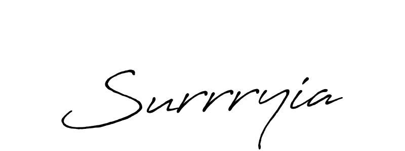 Make a short Surrryia signature style. Manage your documents anywhere anytime using Antro_Vectra_Bolder. Create and add eSignatures, submit forms, share and send files easily. Surrryia signature style 7 images and pictures png