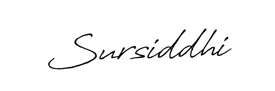 Use a signature maker to create a handwritten signature online. With this signature software, you can design (Antro_Vectra_Bolder) your own signature for name Sursiddhi. Sursiddhi signature style 7 images and pictures png