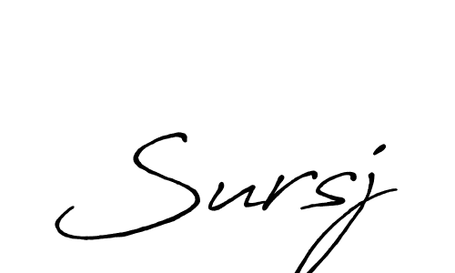 Once you've used our free online signature maker to create your best signature Antro_Vectra_Bolder style, it's time to enjoy all of the benefits that Sursj name signing documents. Sursj signature style 7 images and pictures png