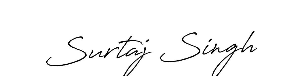 Antro_Vectra_Bolder is a professional signature style that is perfect for those who want to add a touch of class to their signature. It is also a great choice for those who want to make their signature more unique. Get Surtaj Singh name to fancy signature for free. Surtaj Singh signature style 7 images and pictures png