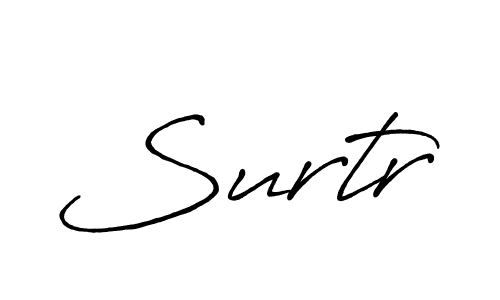 Design your own signature with our free online signature maker. With this signature software, you can create a handwritten (Antro_Vectra_Bolder) signature for name Surtr. Surtr signature style 7 images and pictures png