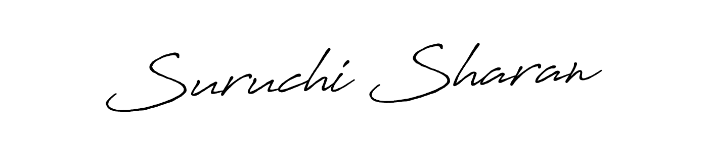 Suruchi Sharan stylish signature style. Best Handwritten Sign (Antro_Vectra_Bolder) for my name. Handwritten Signature Collection Ideas for my name Suruchi Sharan. Suruchi Sharan signature style 7 images and pictures png