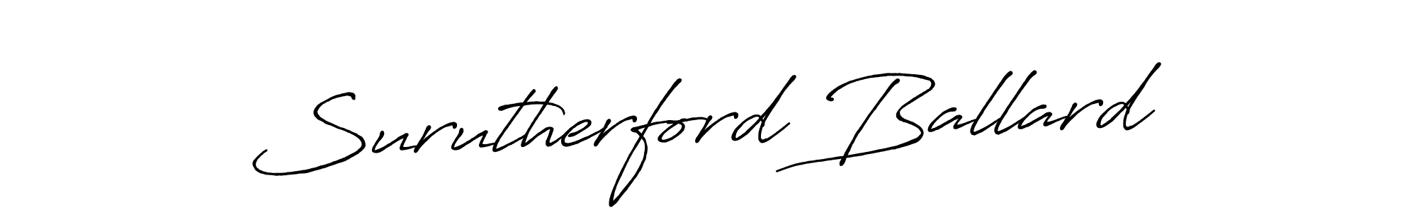 Surutherford Ballard stylish signature style. Best Handwritten Sign (Antro_Vectra_Bolder) for my name. Handwritten Signature Collection Ideas for my name Surutherford Ballard. Surutherford Ballard signature style 7 images and pictures png