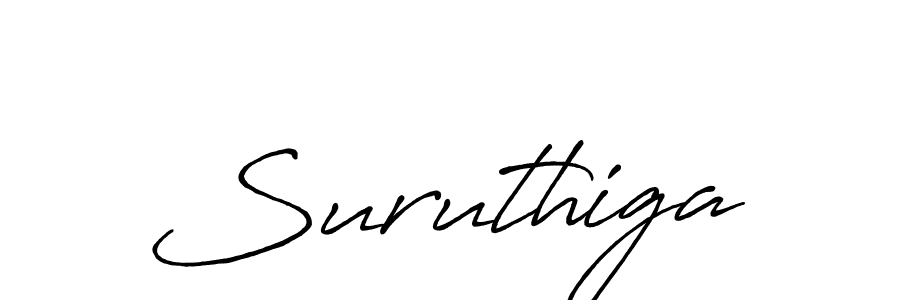 Also we have Suruthiga name is the best signature style. Create professional handwritten signature collection using Antro_Vectra_Bolder autograph style. Suruthiga signature style 7 images and pictures png